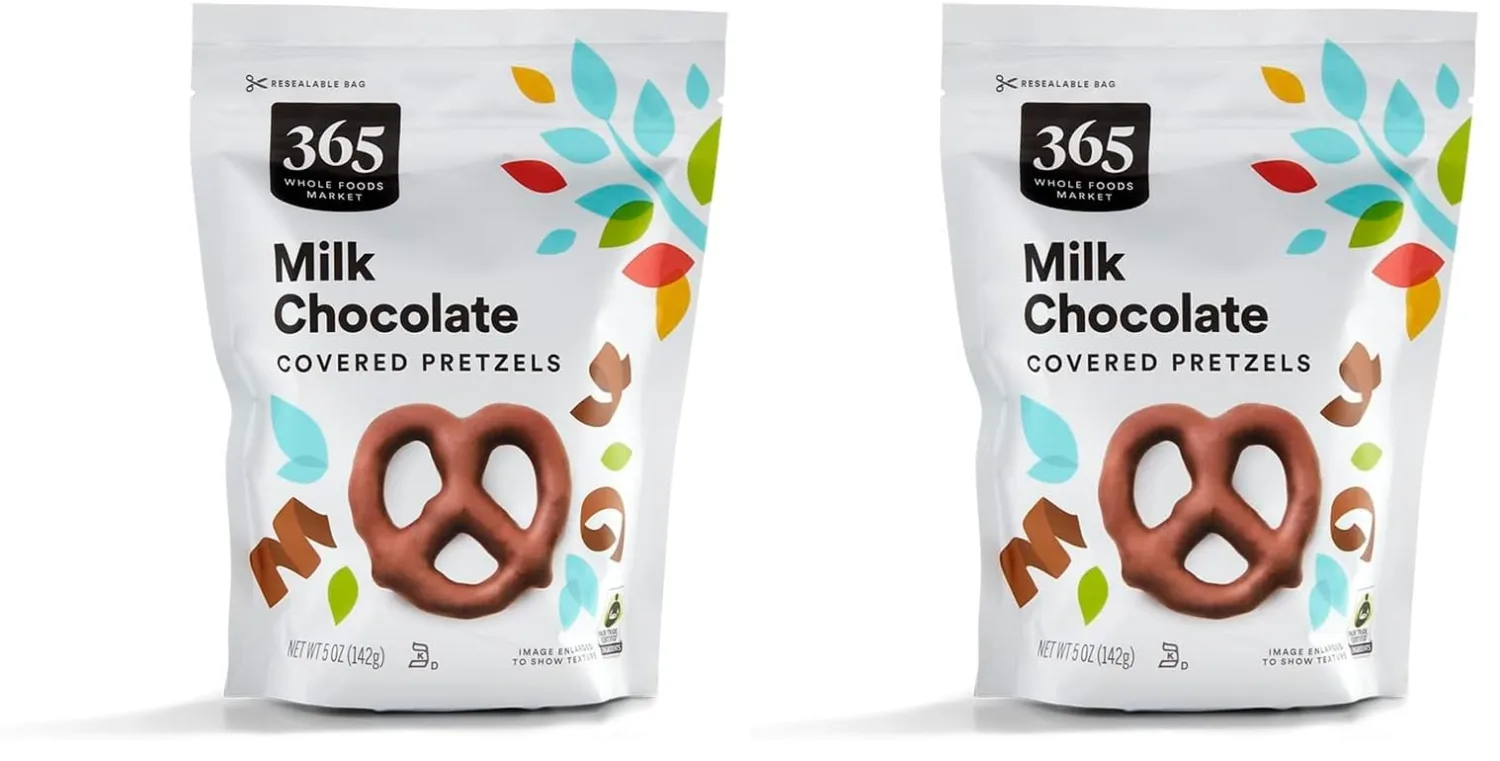 365 by Whole Foods Market, Milk Chocolate Pretzels, 5 Ounce (Pack of 2)
