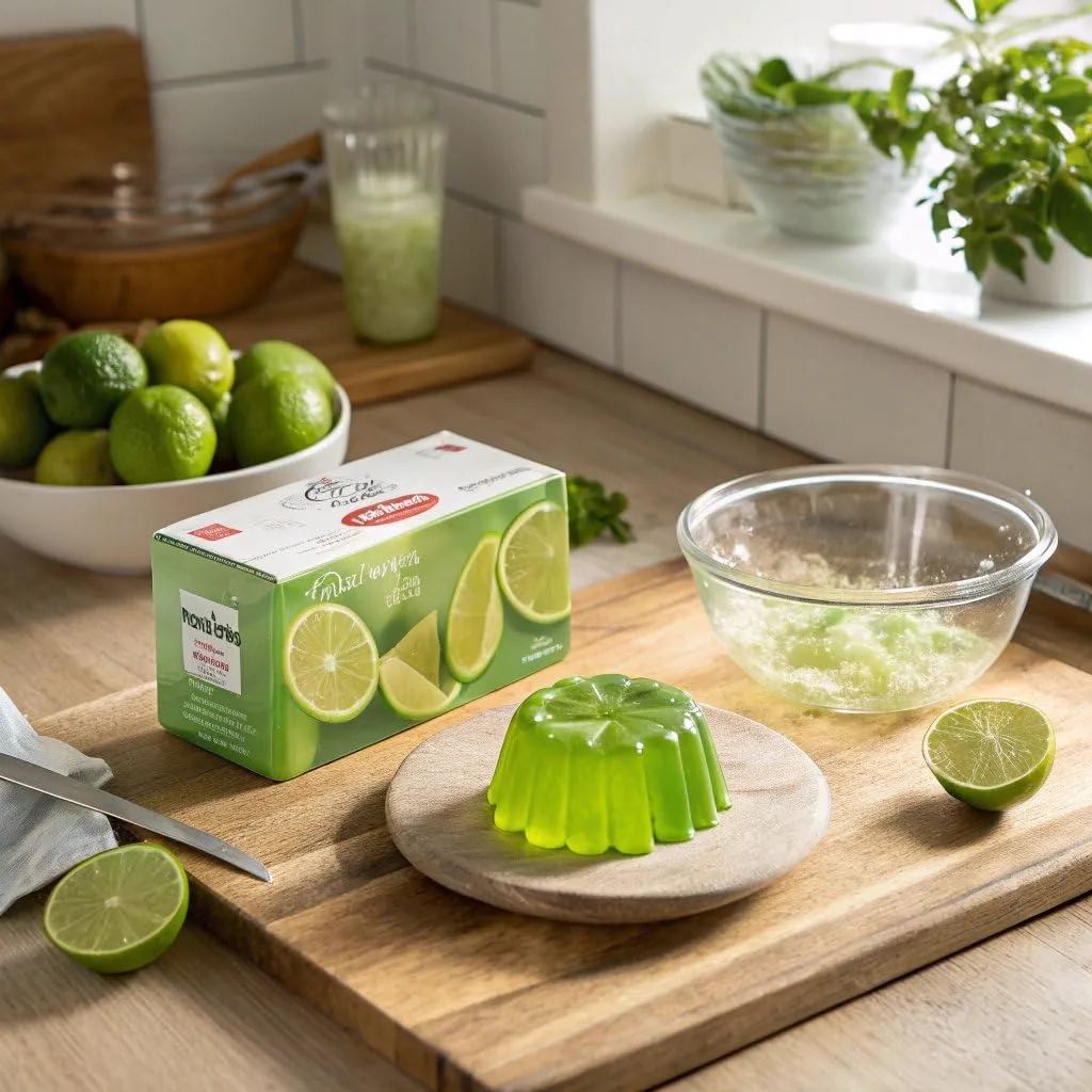 Jell-O Lime Gelatin Dessert Mix, Family Size, 6 oz Box