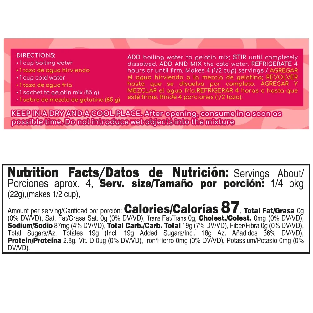 Festy Strawberry Gelatin Dessert Mix, 3 oz
