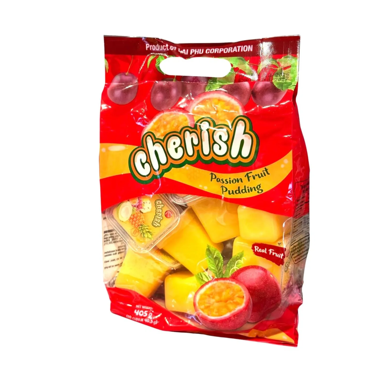 Fruit Pudding – Assorted Flavored Jelly Cups – Rau Cau Trai Cay Du Loai - Sweet, Refreshing Snack – Ready to Eat Dessert for Kids & Adults (1 PACK, PASSION FRUIT PUDDING)