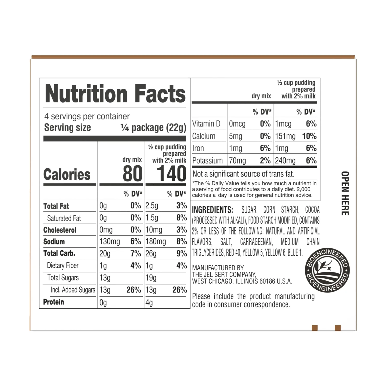 Chocolate Pudding & Pie Filling Mix by My T Fine - Each Box: 4 and 1/2 cup Servings (Pack - 2)