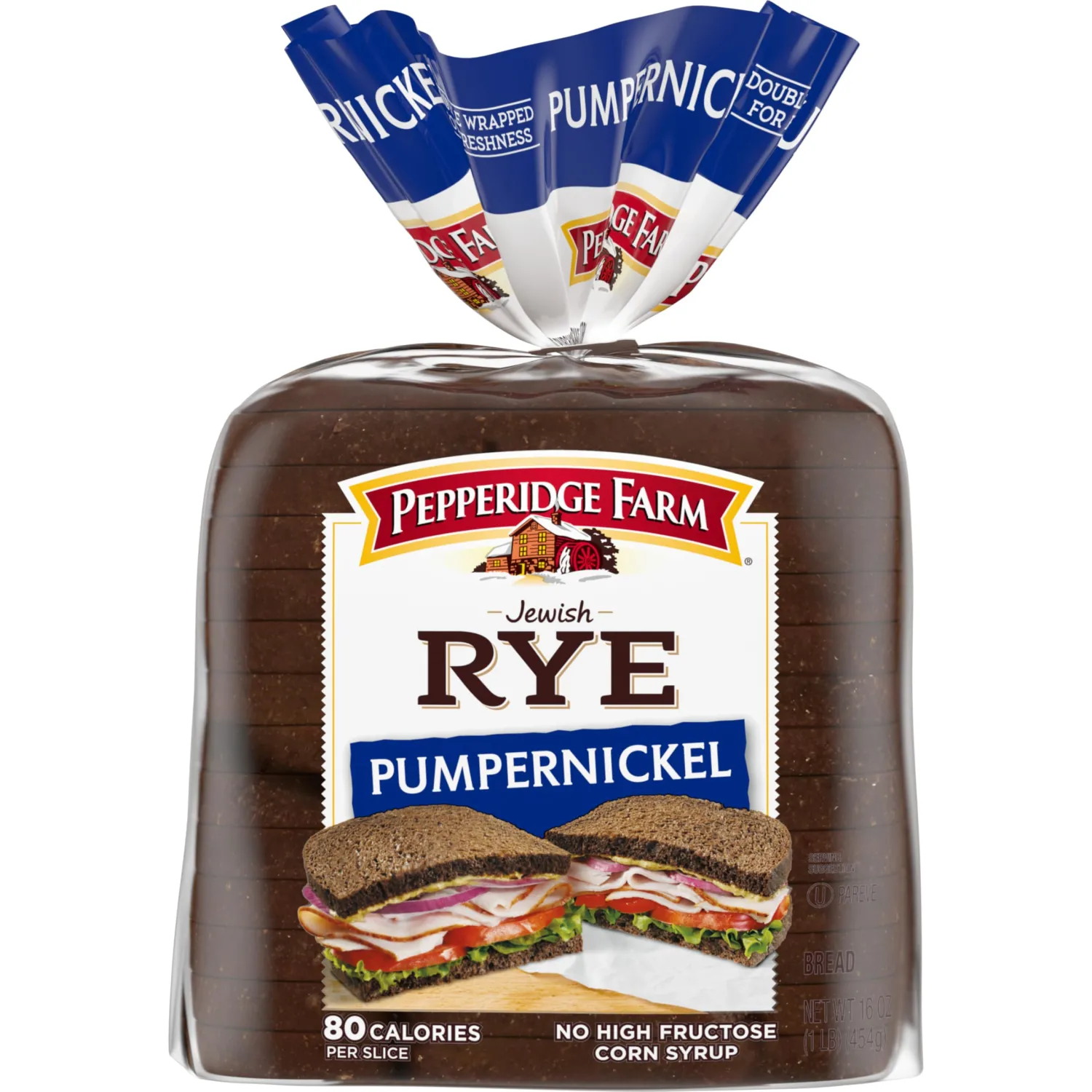 Pepperidge Farm Jewish Pumpernickel Dark Pump Bread, 16 Oz. Loaf