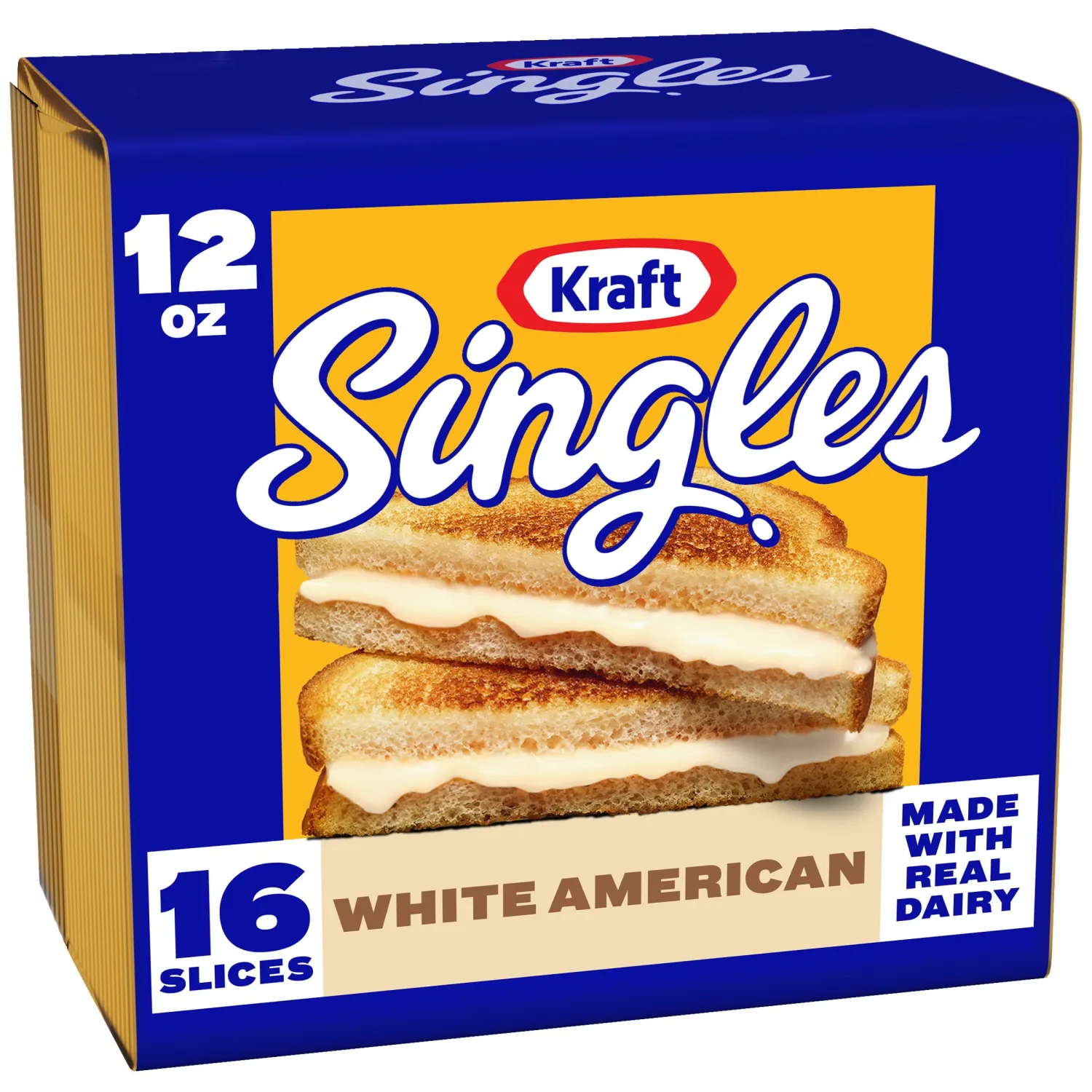 Kraft Singles White American Slices, 16 ct Pack