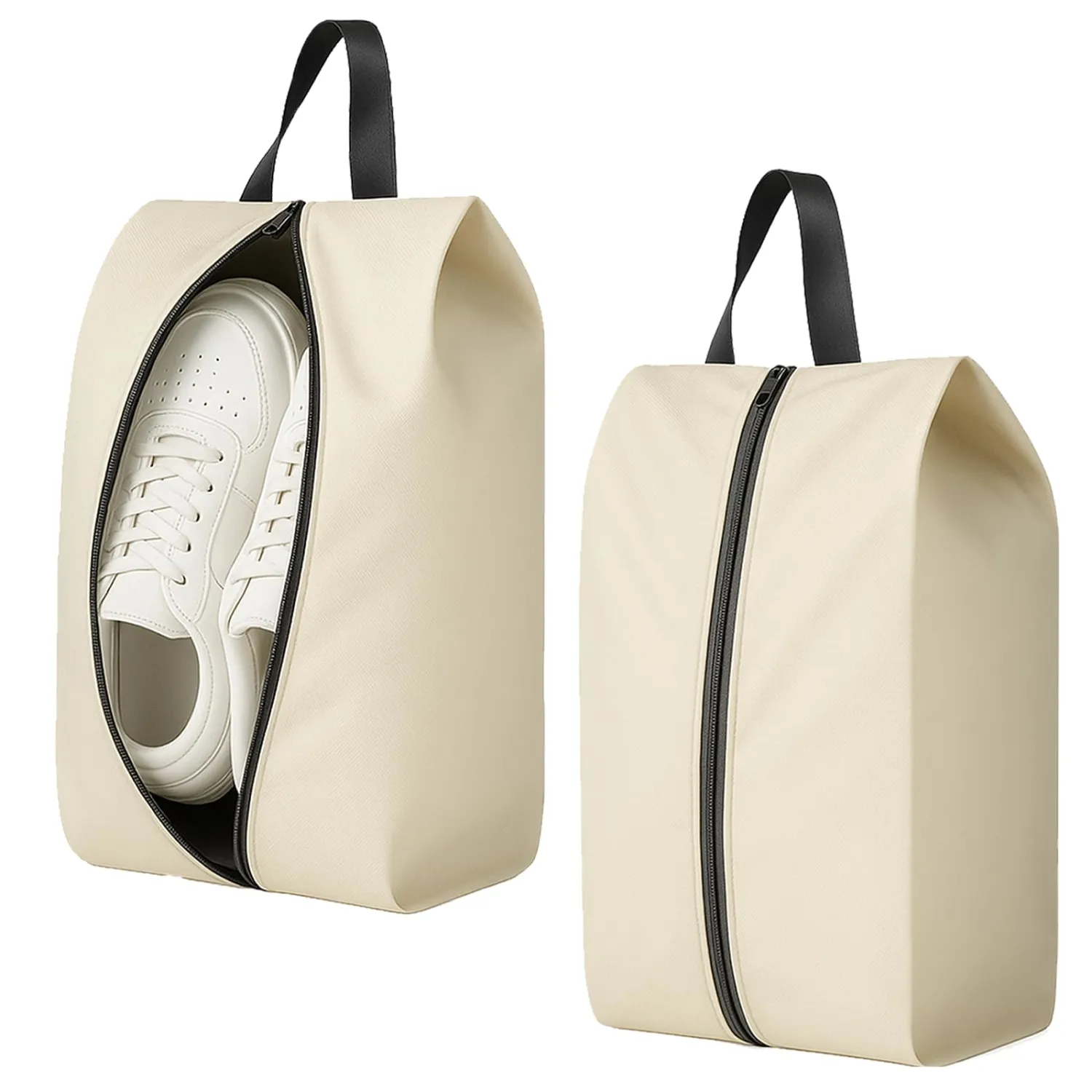 Travel Shoe Bags 2-Pack – Water-Resistant Shoes Pouch Organizer with Zipper, Portable Storage Bags for Packing, Gym, Sports, Golf, Soccer, Bowling, Basketball