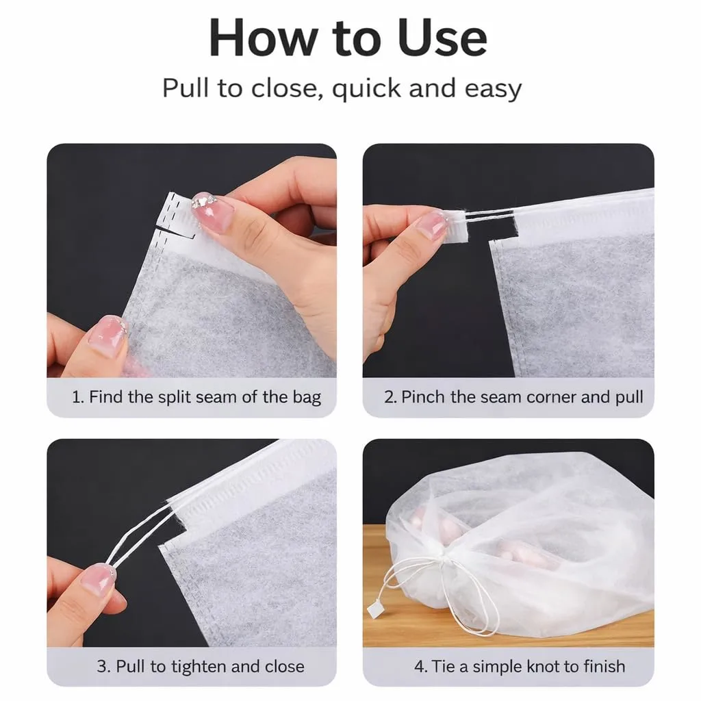 50 Pack Shoe Bags for Travel, 32x48cm Non-Woven Drawstring Shoe Storage Bags, Dustproof Shoe Organizers for Closet, Reusable Shoe Pouches for Travel & Home Storage