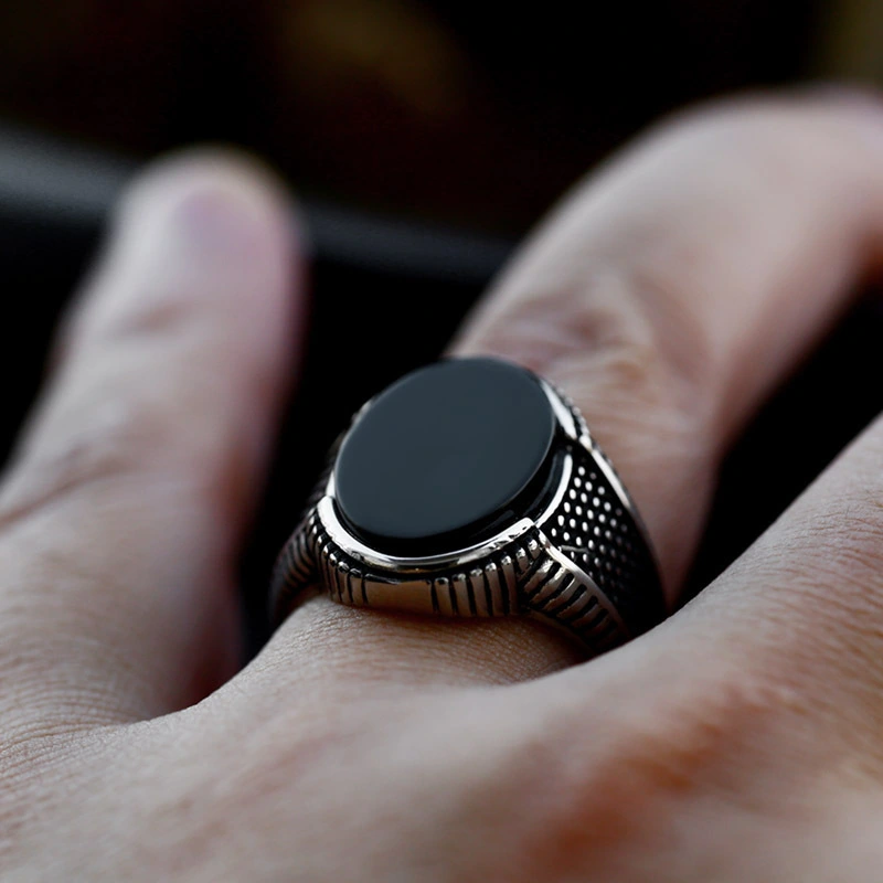 Titanium Steel Vintage Fashion Men's Ring