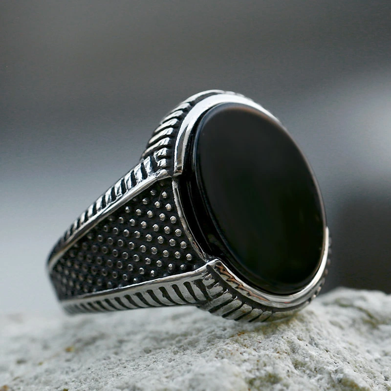 Titanium Steel Vintage Fashion Men's Ring