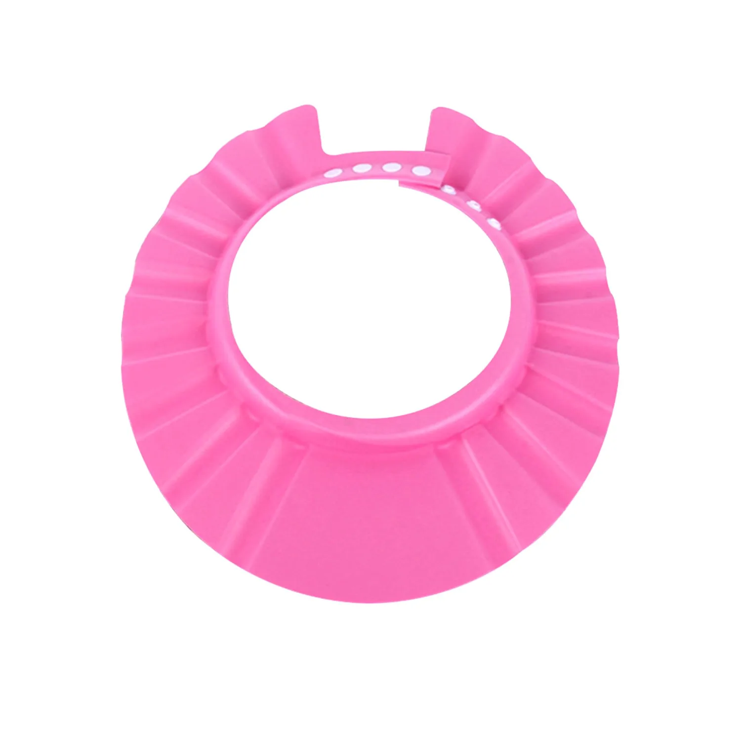 MYUBWTF Pink Baby Shower Cap, Bath Shampoo Cap Hat，Soft Hat Adjustable Visor Cap，Protect your eyes and face from water，Suitable for infants, children and pets from 0 to 12 years old