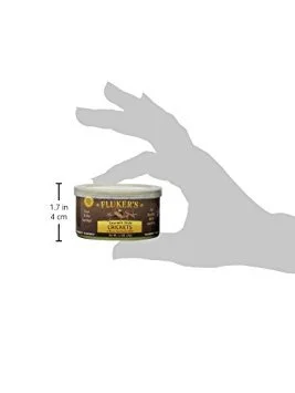 Fluker's Gourmet Canned Food for Reptiles, Fish, Birds and Small Animals, Crickets, 1.2 oz
