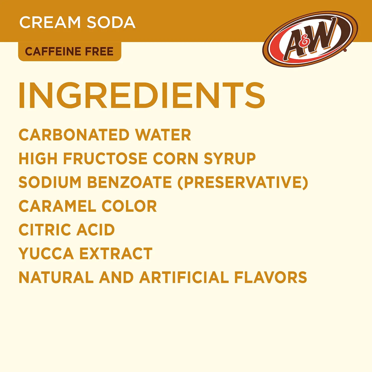 A&W Cream Soda, 12 fl. oz. Cans, 12 Pack (Pack of 2)
