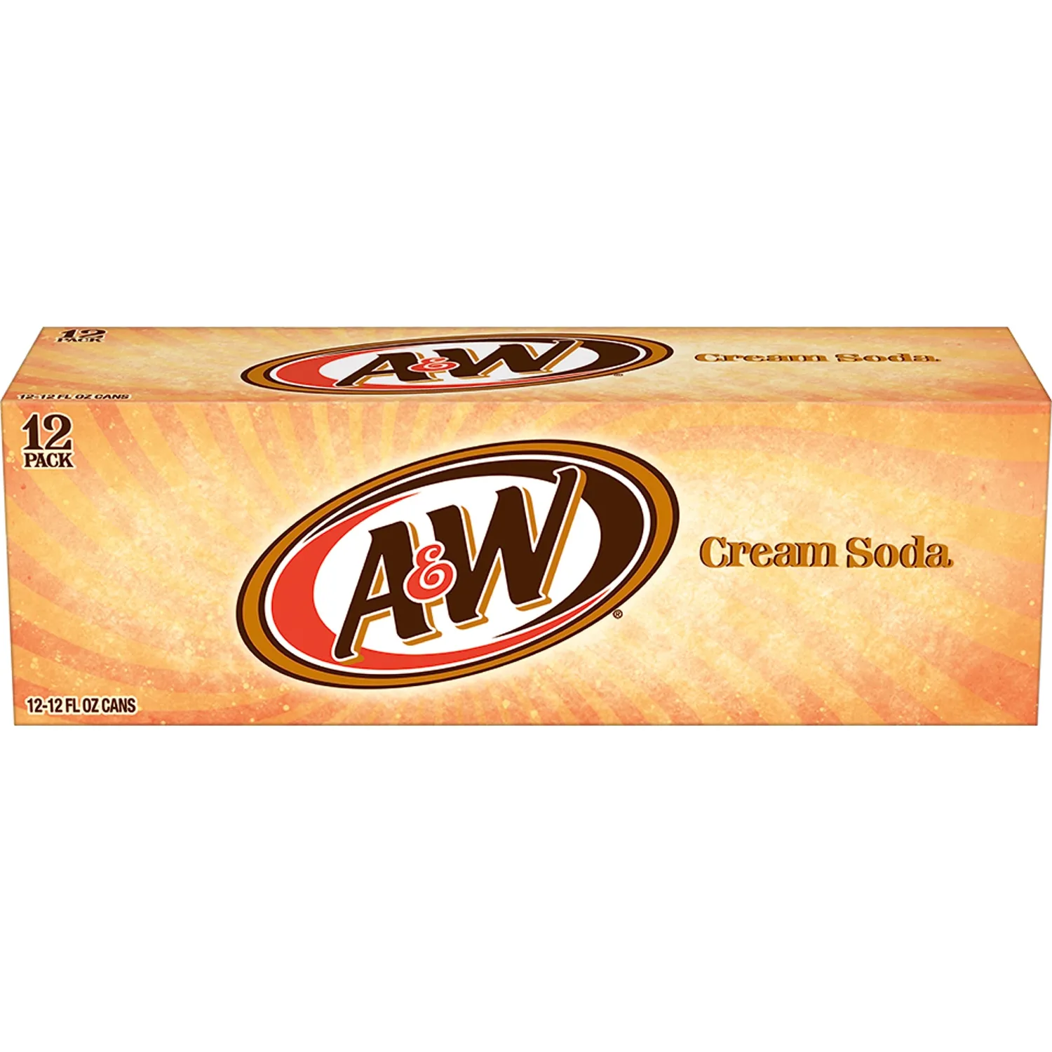 A&W Cream Soda, 12 fl. oz. Cans, 12 Pack (Pack of 2)