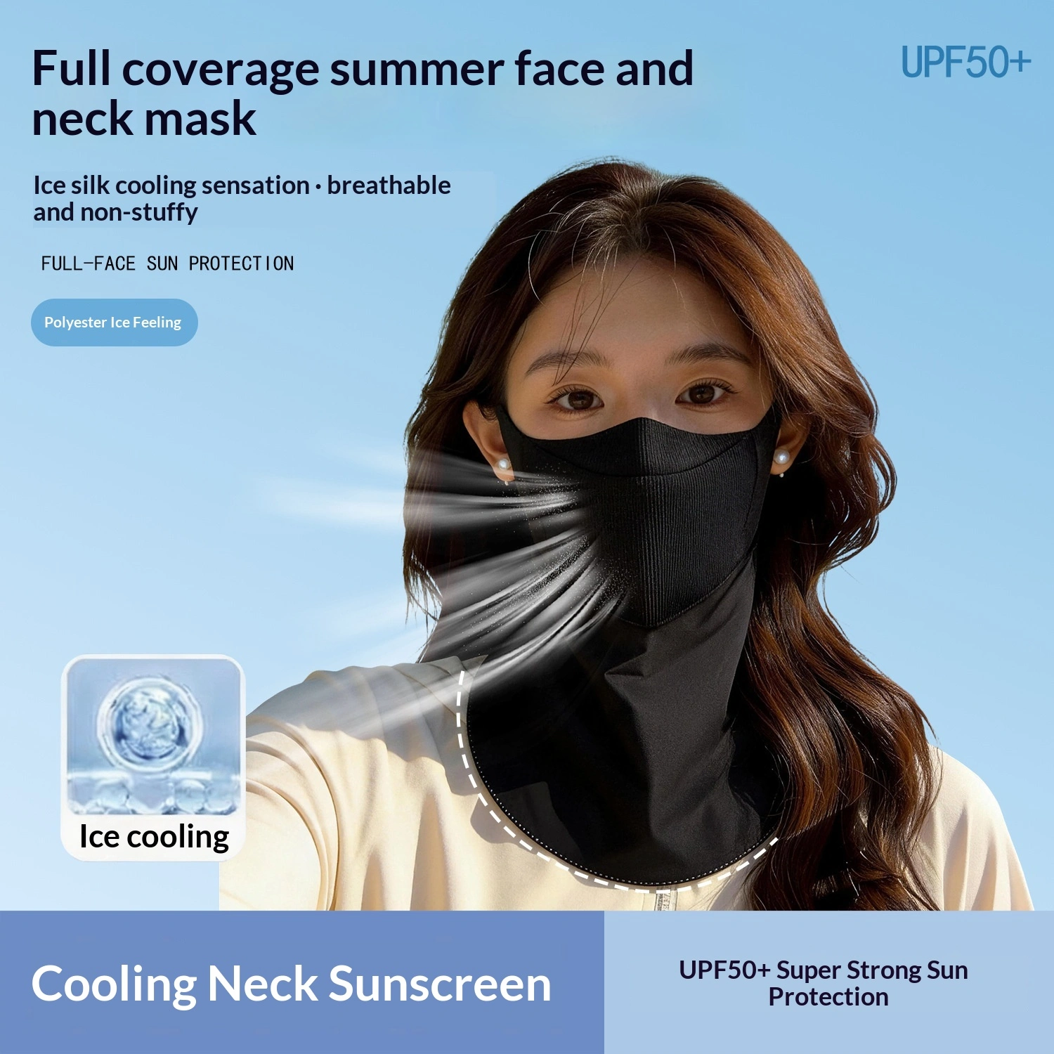 Summer Convenient Drinking Breathable Sun-Protective Face Mask