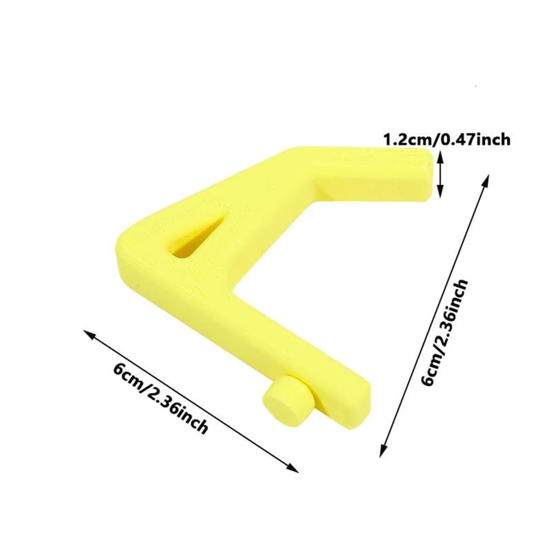5 Sets of Garage Practical Storage Hooks with Holes Slat Racks Special Racks Studio Shelves Stable Storage Accessories,Yellow 5Pcs
