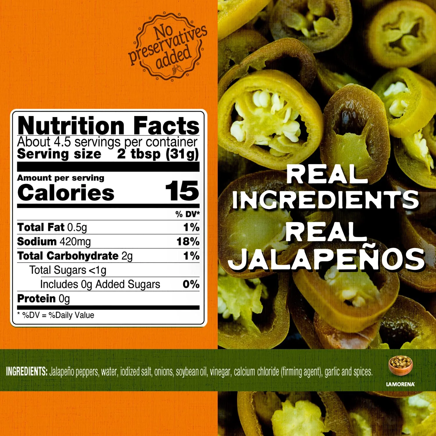 La Morena Nacho Slices Pickled Jalapeno Peppers 7 oz (single)