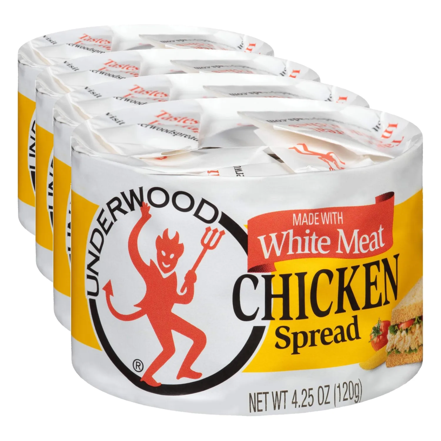 Underwood Meat Chicken Spread, 4.25 Oz (Pack of 4)