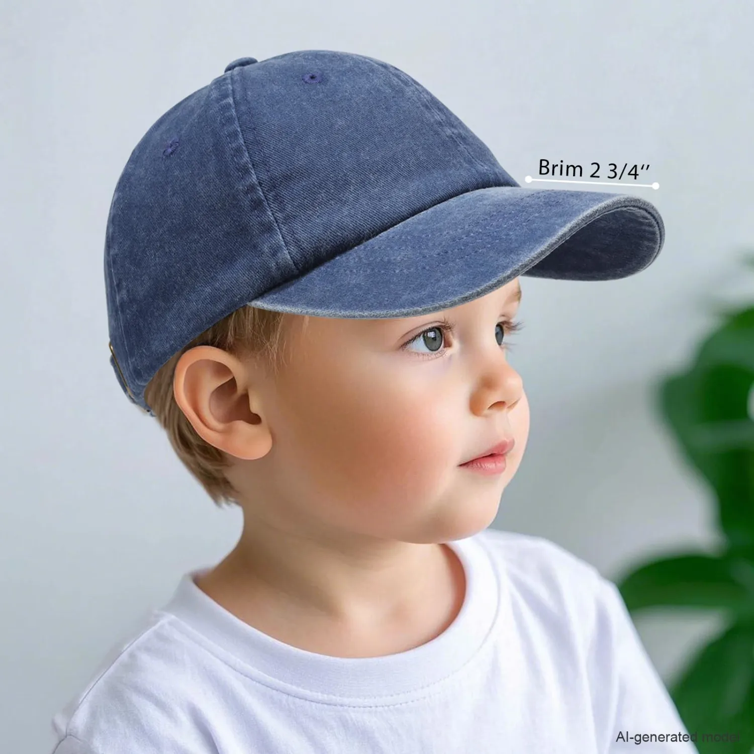 WILLPORT Kids Adjustable Vintage Cotton Baseball Cap,2-5Y | Vintage washed cotton,breathable.Curved brim for UV.Adjustable strap grows with child.Machine washable.Ideal gift.