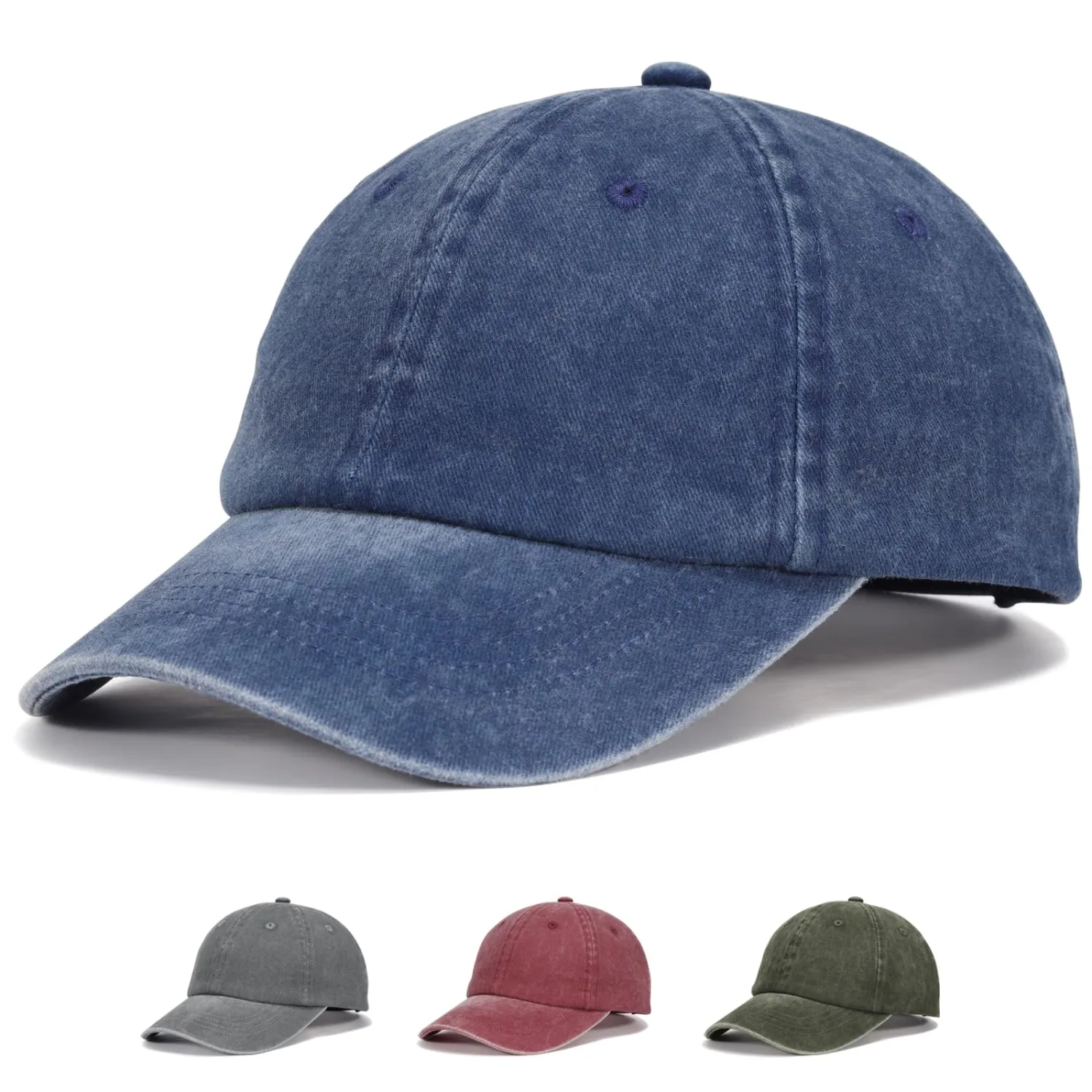 WILLPORT Kids Adjustable Vintage Cotton Baseball Cap,2-5Y | Vintage washed cotton,breathable.Curved brim for UV.Adjustable strap grows with child.Machine washable.Ideal gift.