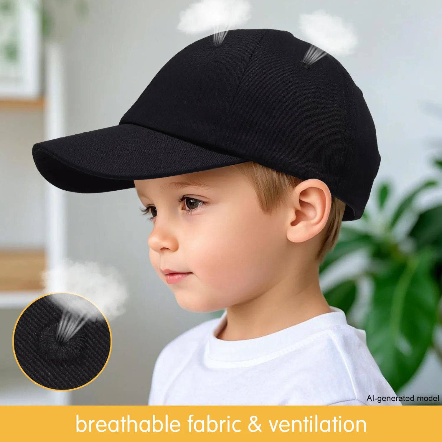 WILLPORT Kids Adjustable Cotton Baseball Cap,2-9Y | Soft breathable cotton.Curved brim for protection.Adjustable strap grows with child.Machine washable.Ideal gift for birthdays
