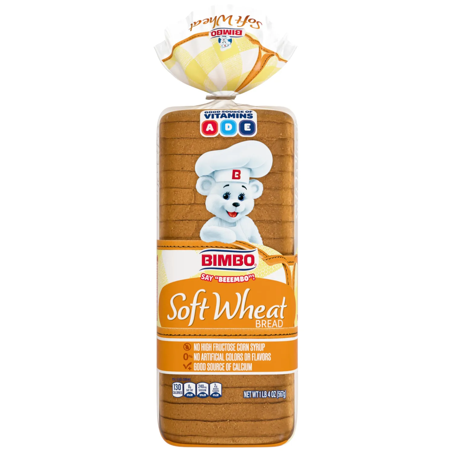 Bimbo Wheat Bread, Wheat Bread, 20 oz Bag