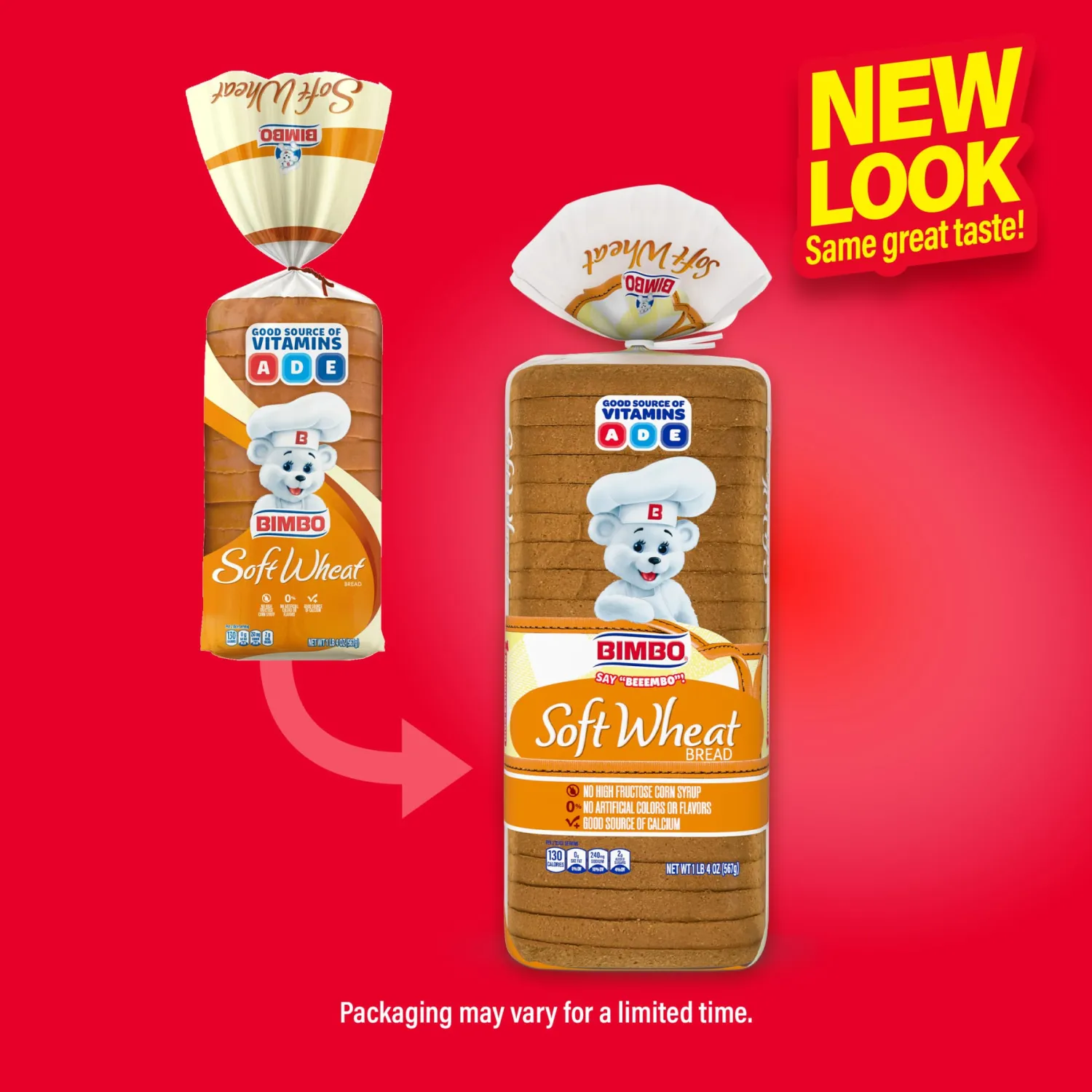 Bimbo Wheat Bread, Wheat Bread, 20 oz Bag