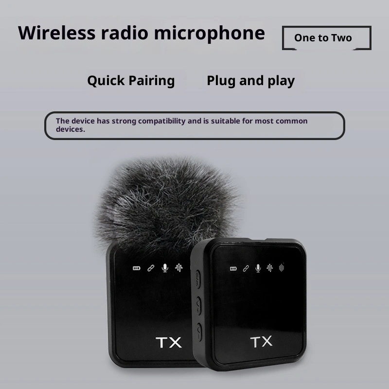 F11-2 Wireless Lavalier Microphone Three-in-One