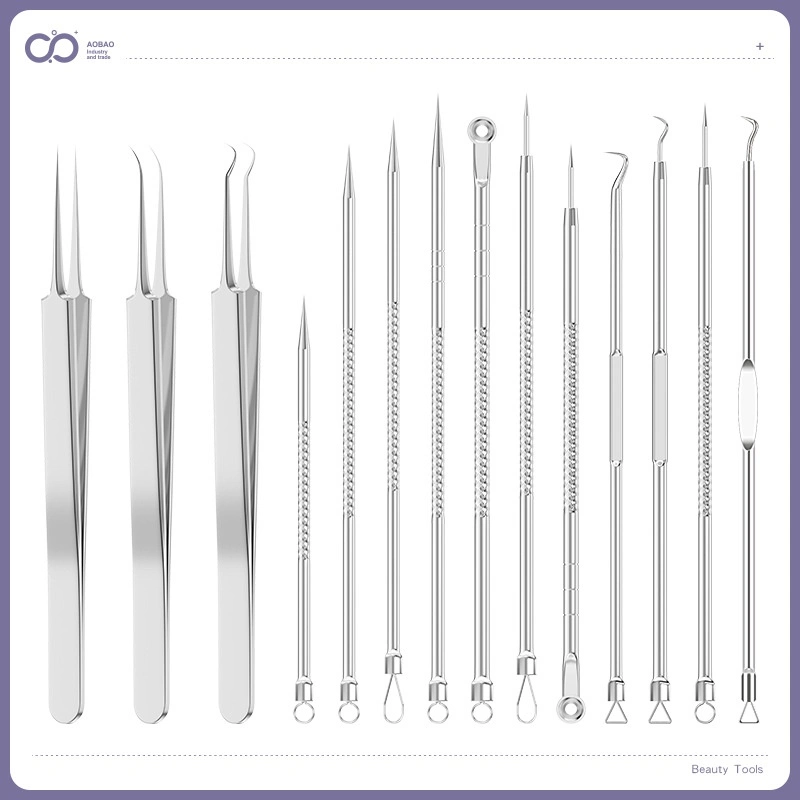 4-piece Needle Set Acne Clip Ultra Fine And Pointed