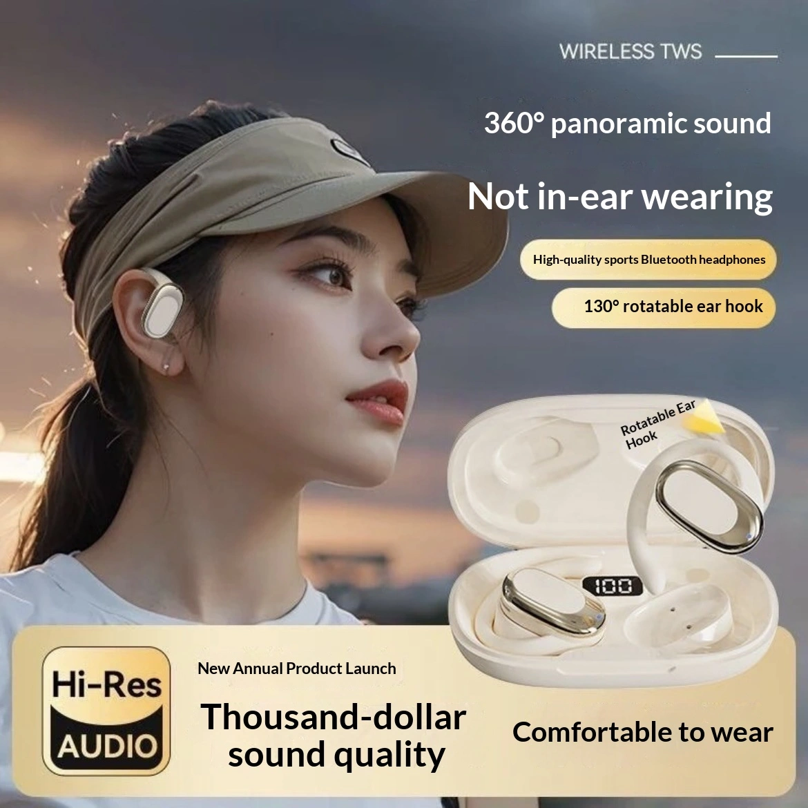 3D Surround HD Call Noise-canceling Long-lasting Bluetooth Headphones