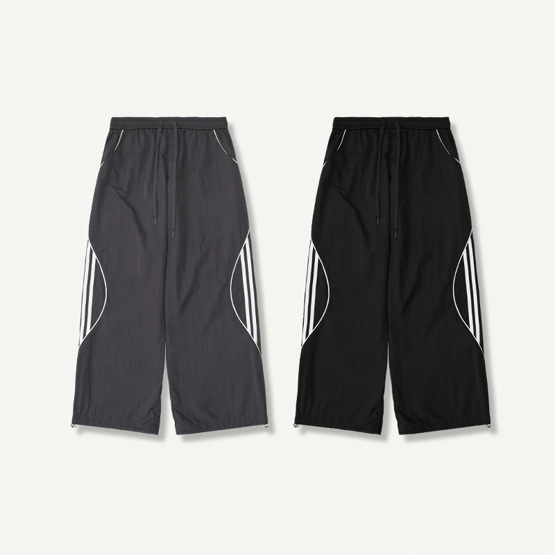 Men's Retro Casual Sports Wide-leg Pants