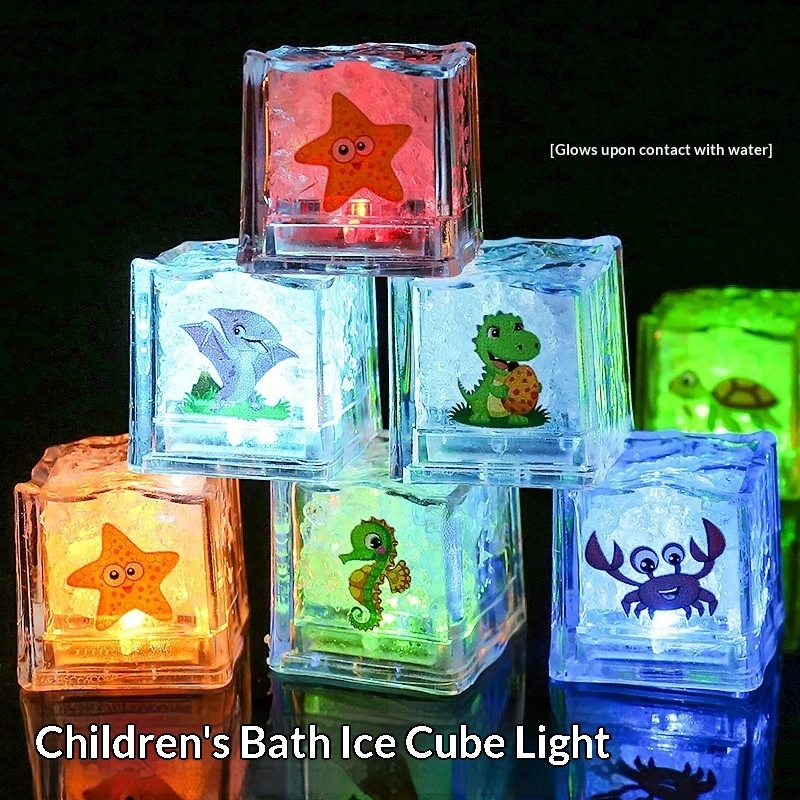 LED Colorful Sensing Flashing Ice Cube Light