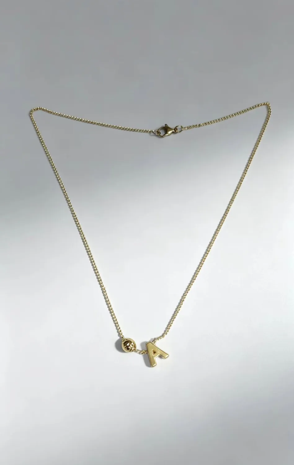 Fashionable Sports Necklace Featuring The 26 Letters Of The European And American Alphabets