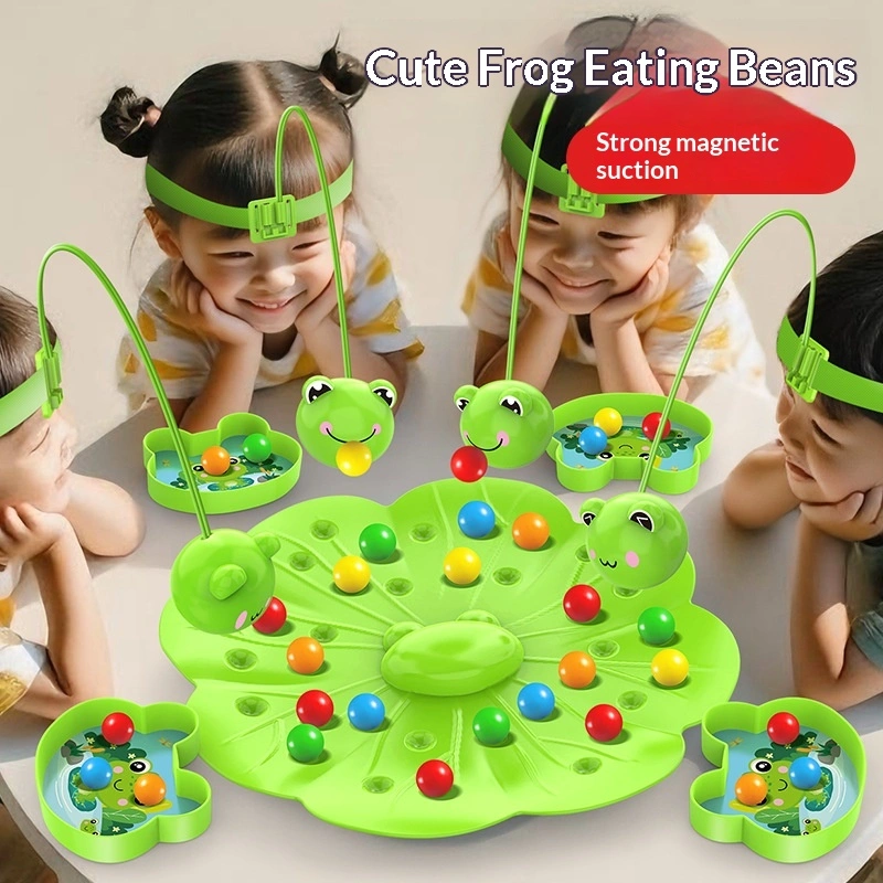 Magnetic Toy Frog Eating Beans Educational Early-learning Game Toy