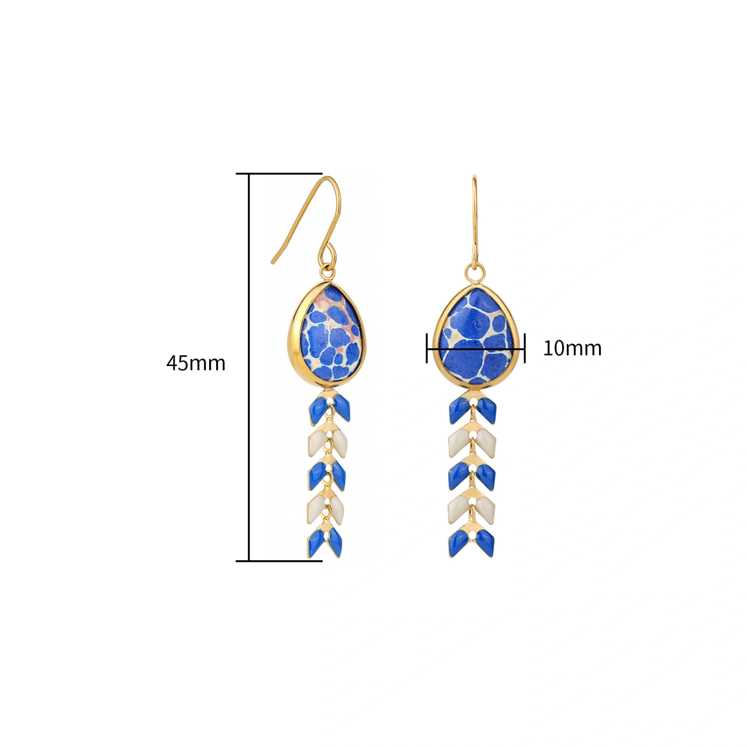 Retro Bohemian Wheat-ear Tassel Ear Hooks