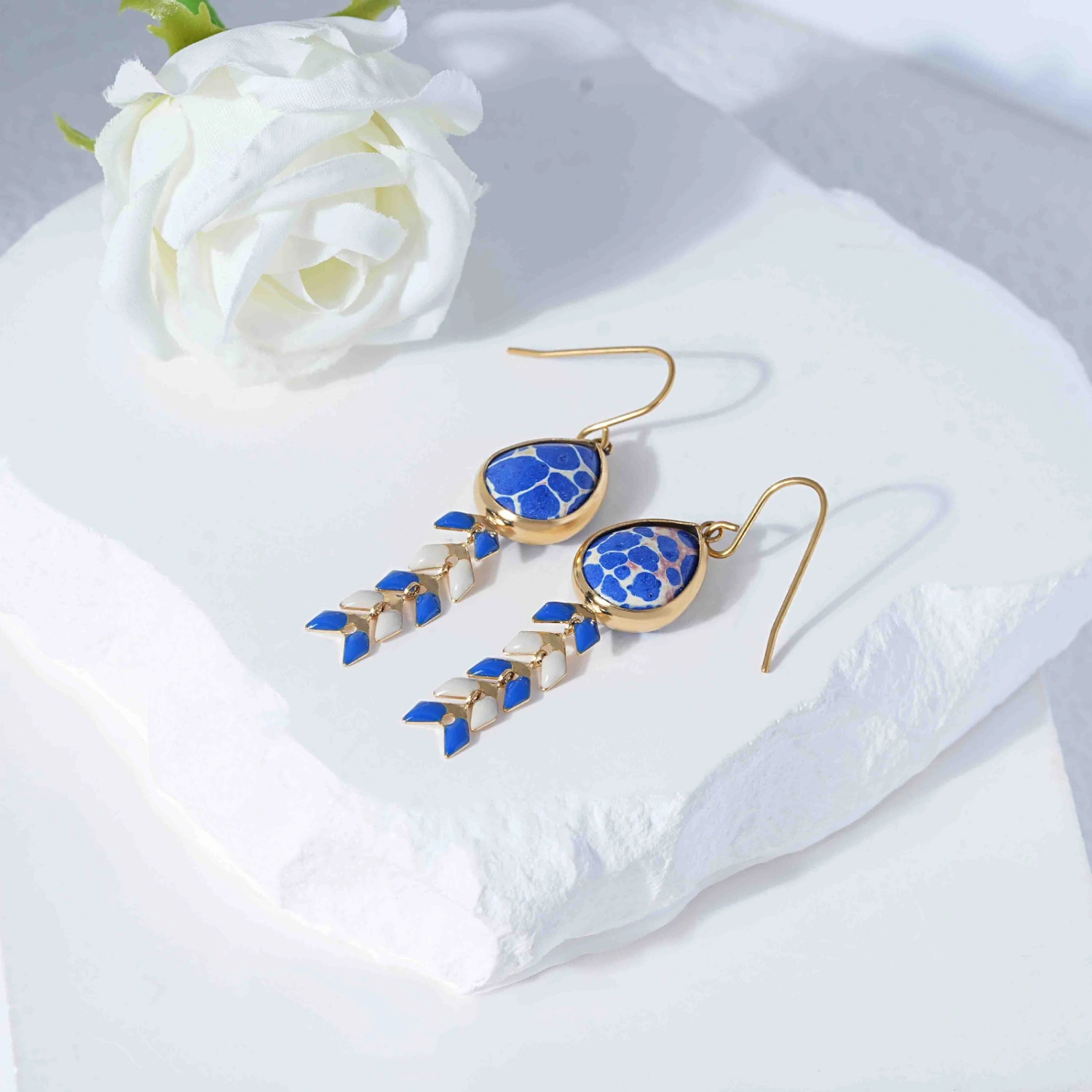 Retro Bohemian Wheat-ear Tassel Ear Hooks