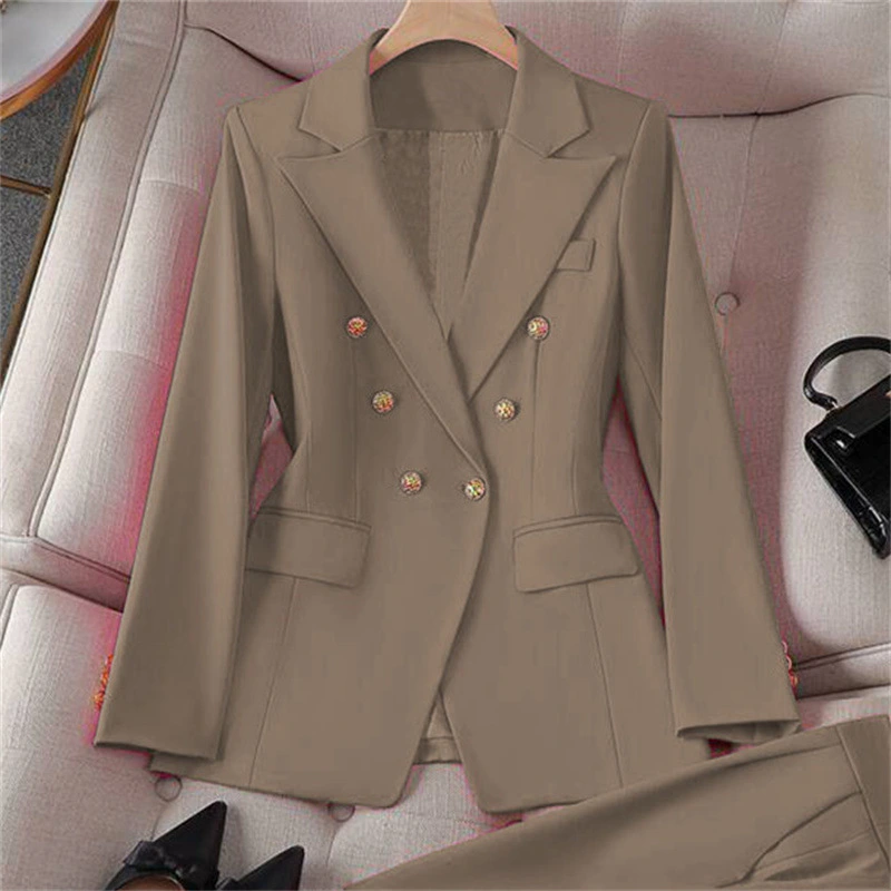 Professional Blue Suit Jacket High-End Elegant Outerwear