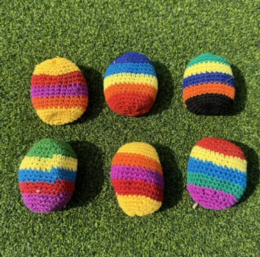 Childrens Toss Knitted Yarn Solid Throwing Beanbag Ball