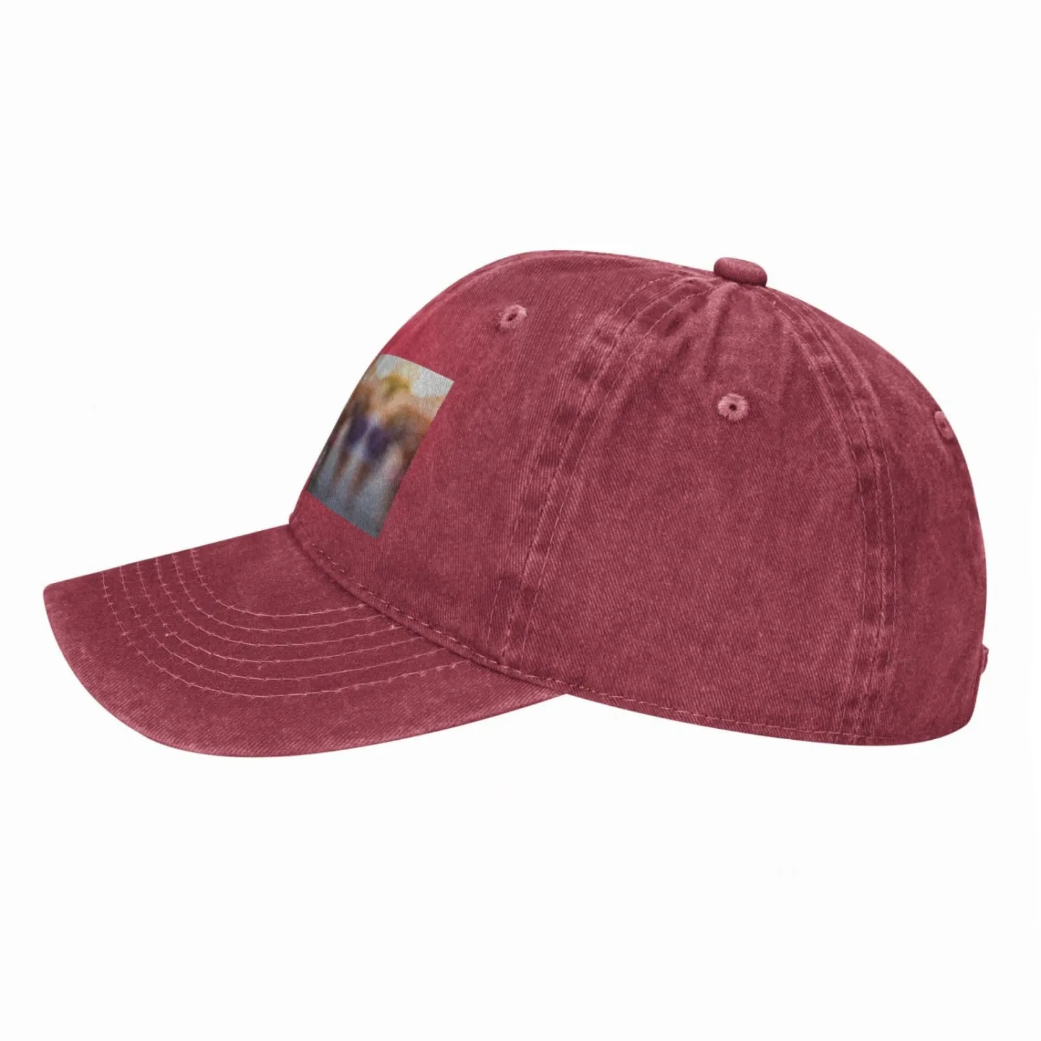 Frozen Yogurt Printed Adult Black Curved Brim Baseball Cap, Suitable for Travel and Sports
