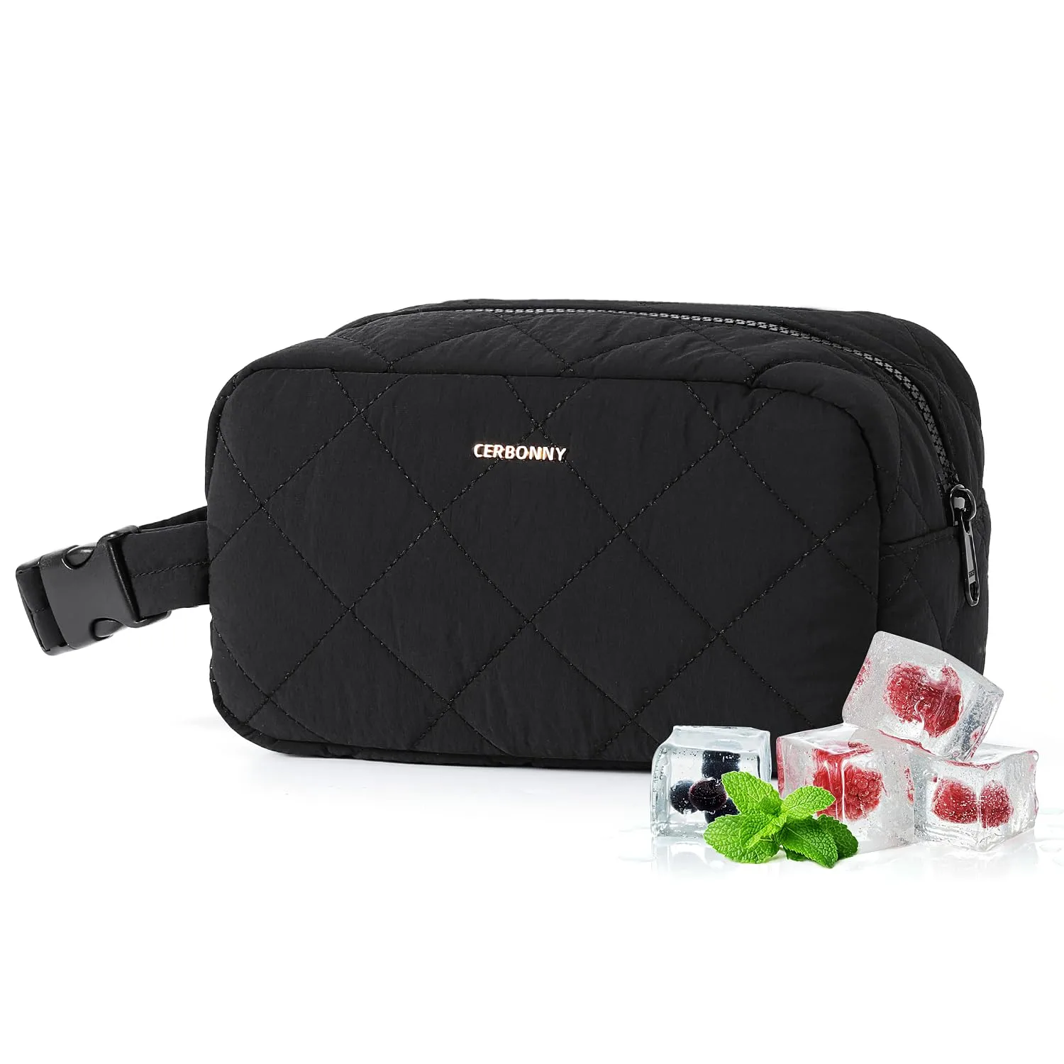 Freezable Lunch Bag,Freezable Snack Bag,Mini Cooler Bag for Travel/Work/School,Small Insulated Bag,Small Cooler Lunch Box with Ice Packs,Insulated Snack Bag,Freezable Snack Box with Handle Buckle