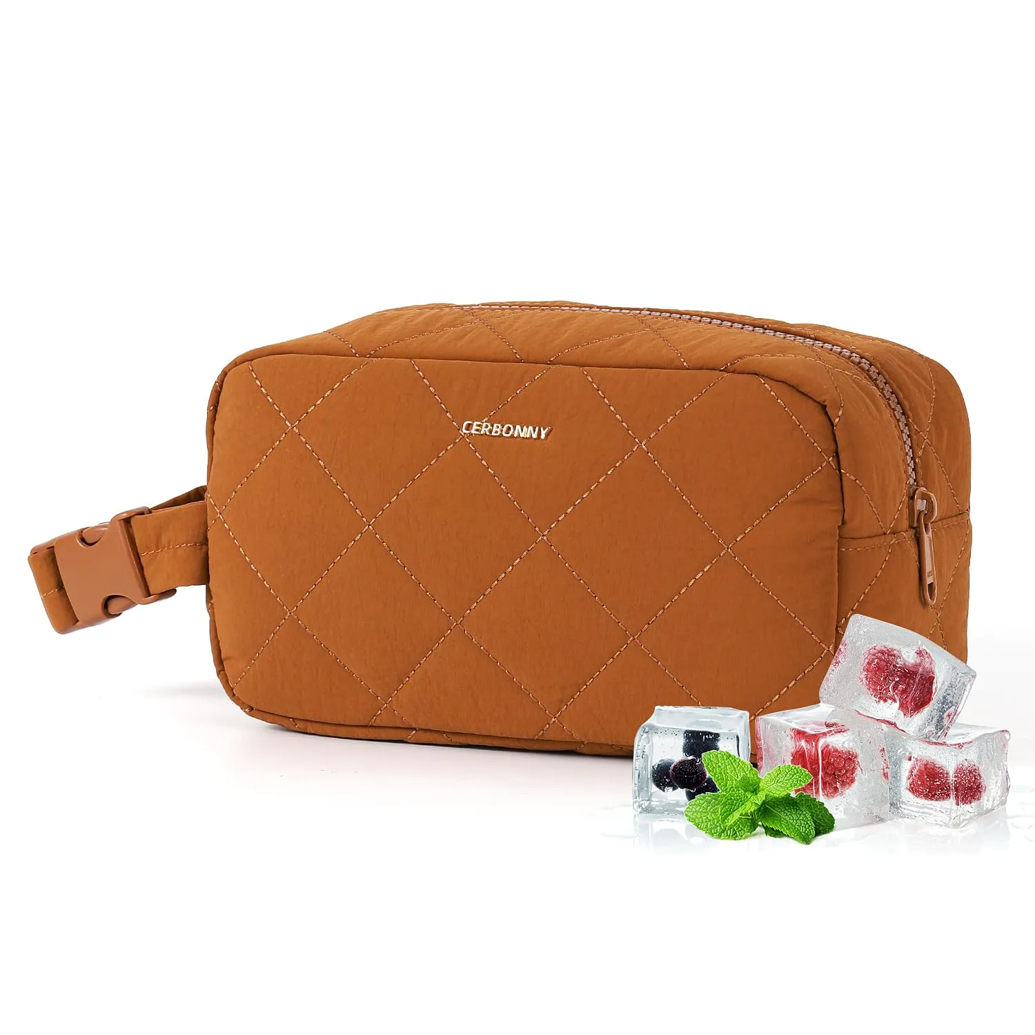 Small Cooler Bag Freezable Lunch Bag for Work School Travel,Small Lunch Bag,insulated snack bag,Mini Cooler,Lunch bag small Fit For Yogurt（Caramel）