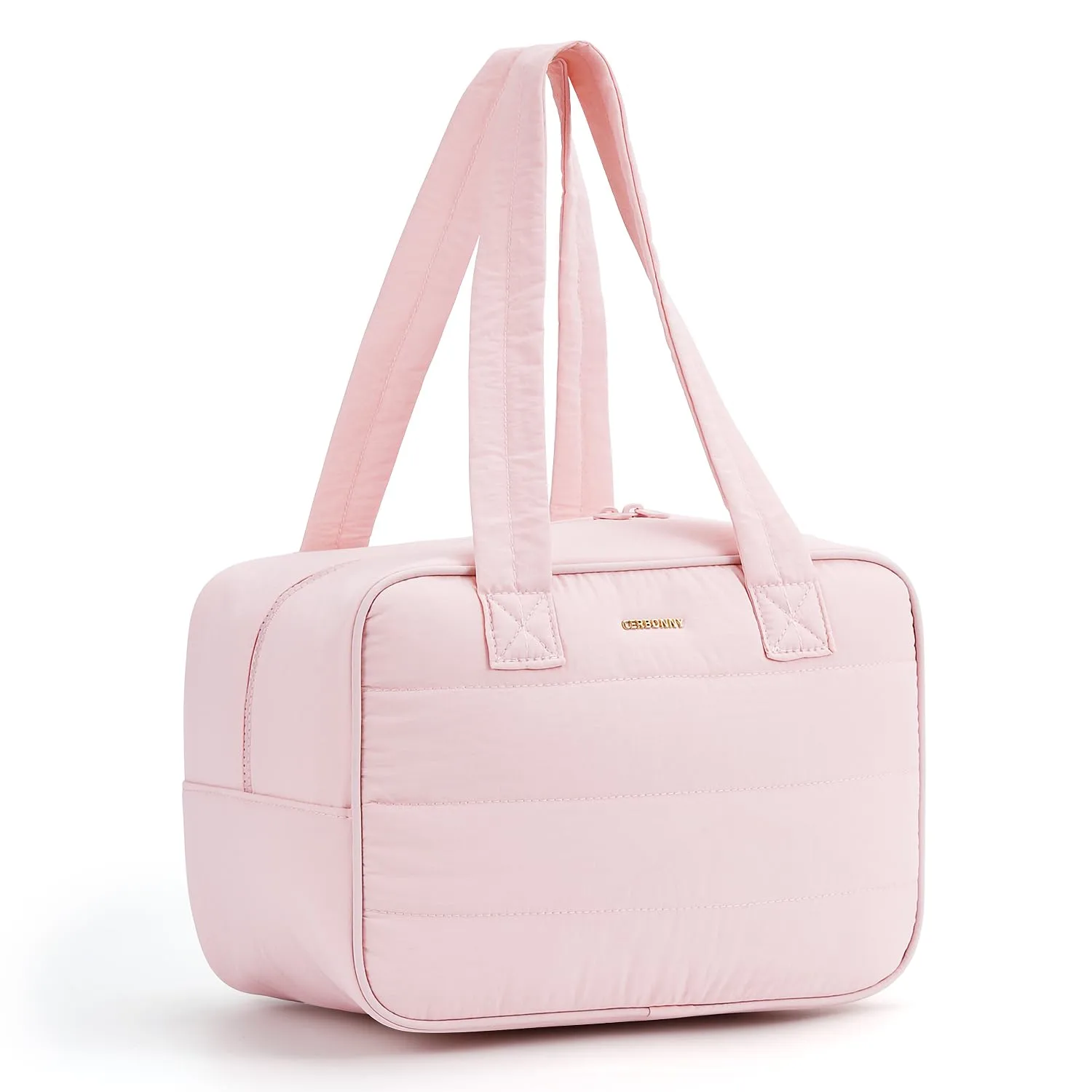 Lunch Bag Women,Freezable Lunch bag,Built-in Ice Pack Small Cooler,Cute Lunch Bags for Women,Waterproof and Durable,Suitable for Work, Picnics, Travel, and Meal Preparation(Light Pink)