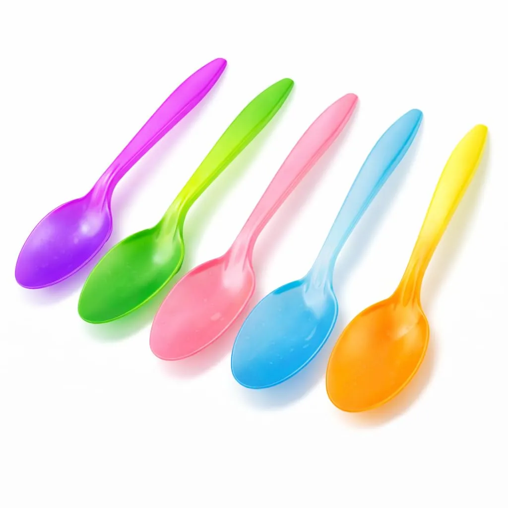 Worlds 50 Count Color Changing Spoons, Mix Ice Cream & Frozen Yogurt Spoon