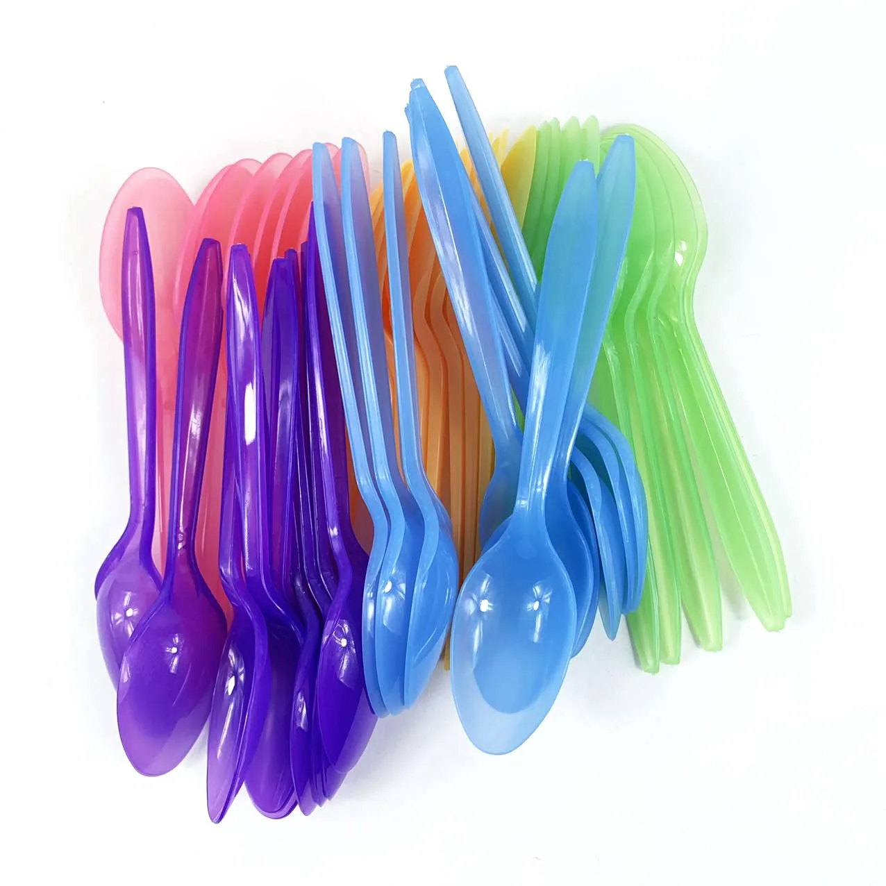 Worlds 50 Count Color Changing Spoons, Mix Ice Cream & Frozen Yogurt Spoon
