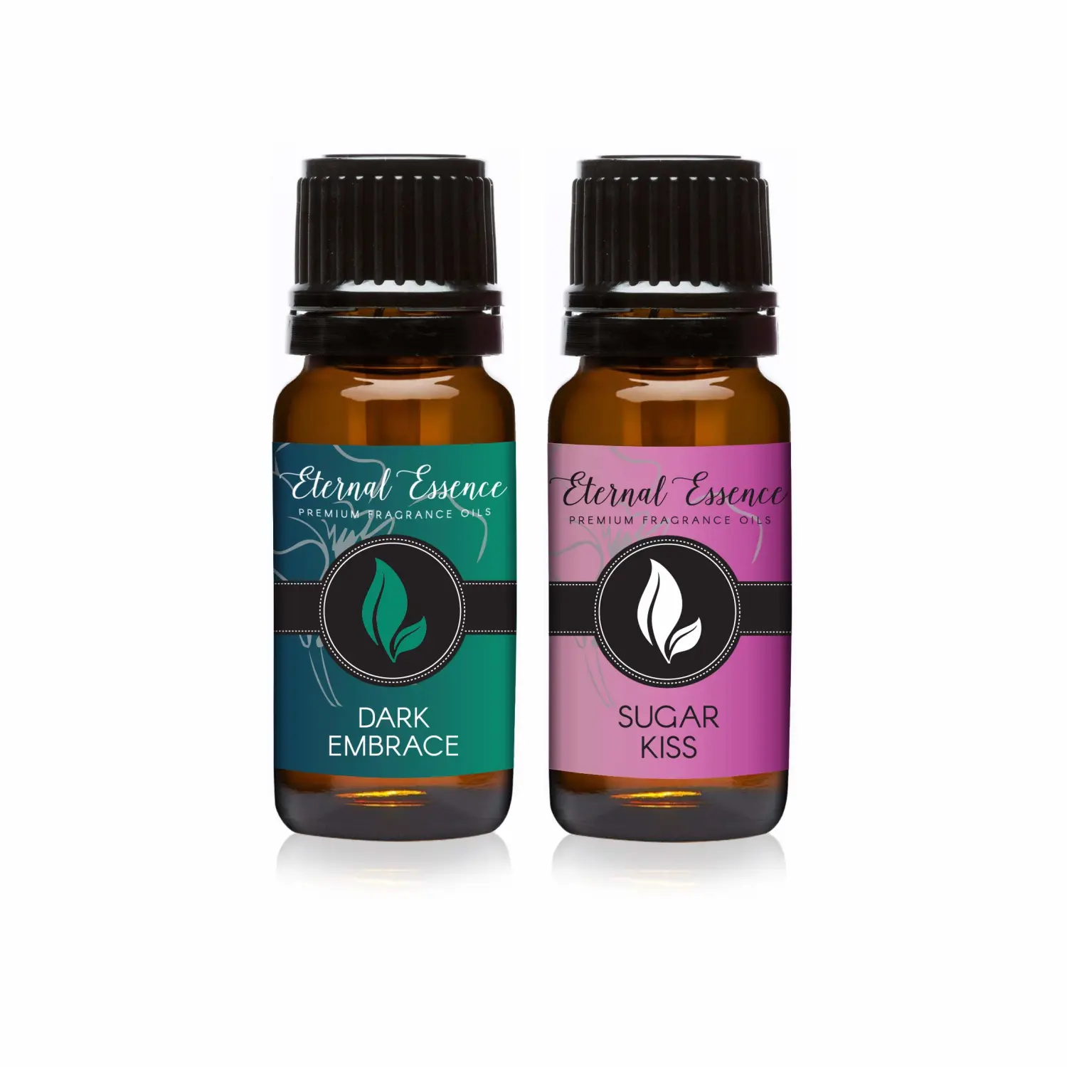 Eternal Essence Oils 2 Pack 10ml Premium Fragrance Oil - Dark Embrace & Sugar Kiss - for Candle, Soap Making, Aromatherapy, Diffusers, Home Care, & Humidifiers