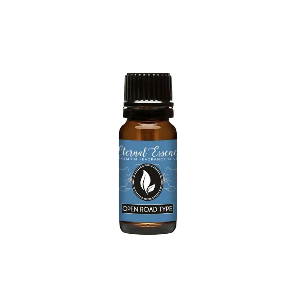 Eternal Essence Oils Open Road 10ml Fragrance Oil – Lemon Peel, Clary Sage, Lavender & Cedarwood – Bright, Fresh, Woodsy Blend with Aquatic & Herbal Notes