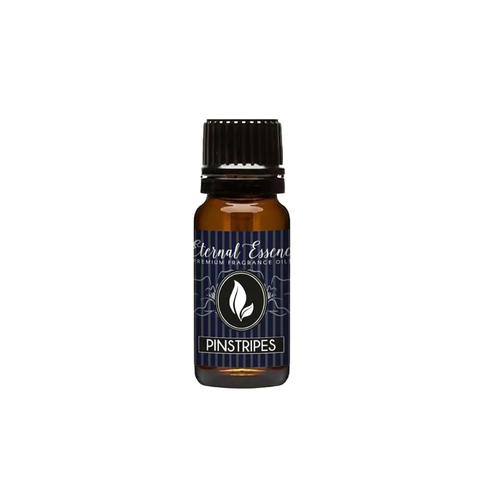 Eternal Essence Oils Pinstripes 10ml Fragrance Oil – Mint Leaves, Grapefruit, Cardamom & Amber Woods – Cool, Clean, Musk-Infused Scent with Magnetic Spice