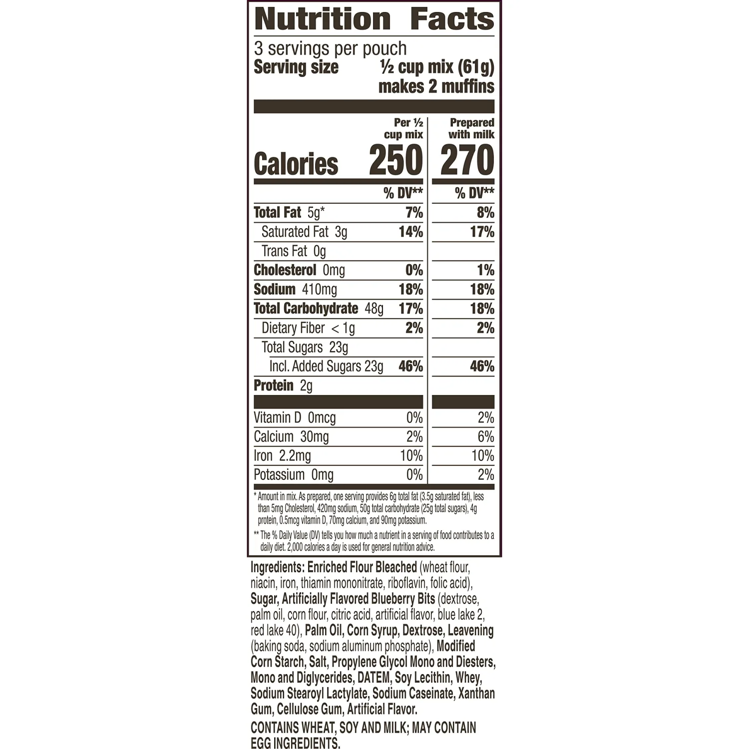 Betty Crocker Blueberry Muffin Mix, 6.5 oz