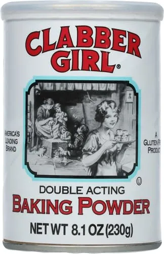 Clabber Girl Double Acting Baking Powder, 8.1 Ounce, (Pack of 2)