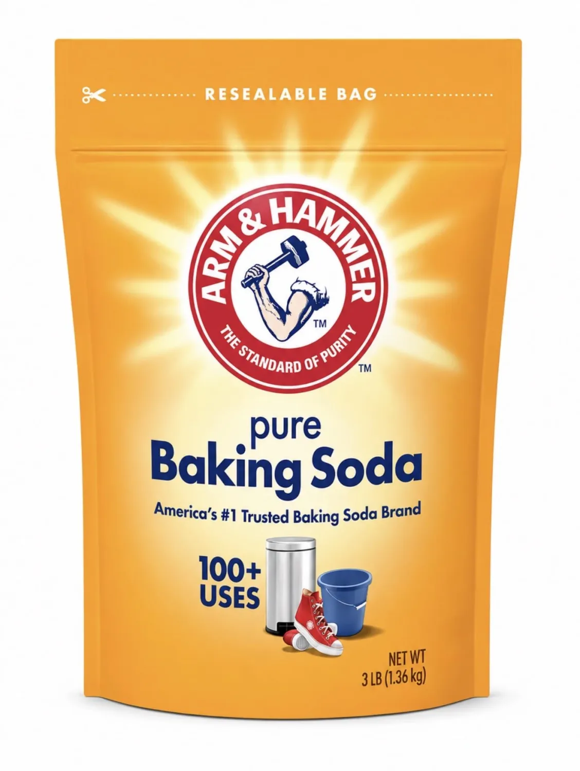 Arm And Hammer, Pure Baking Soda, 48 Ounce