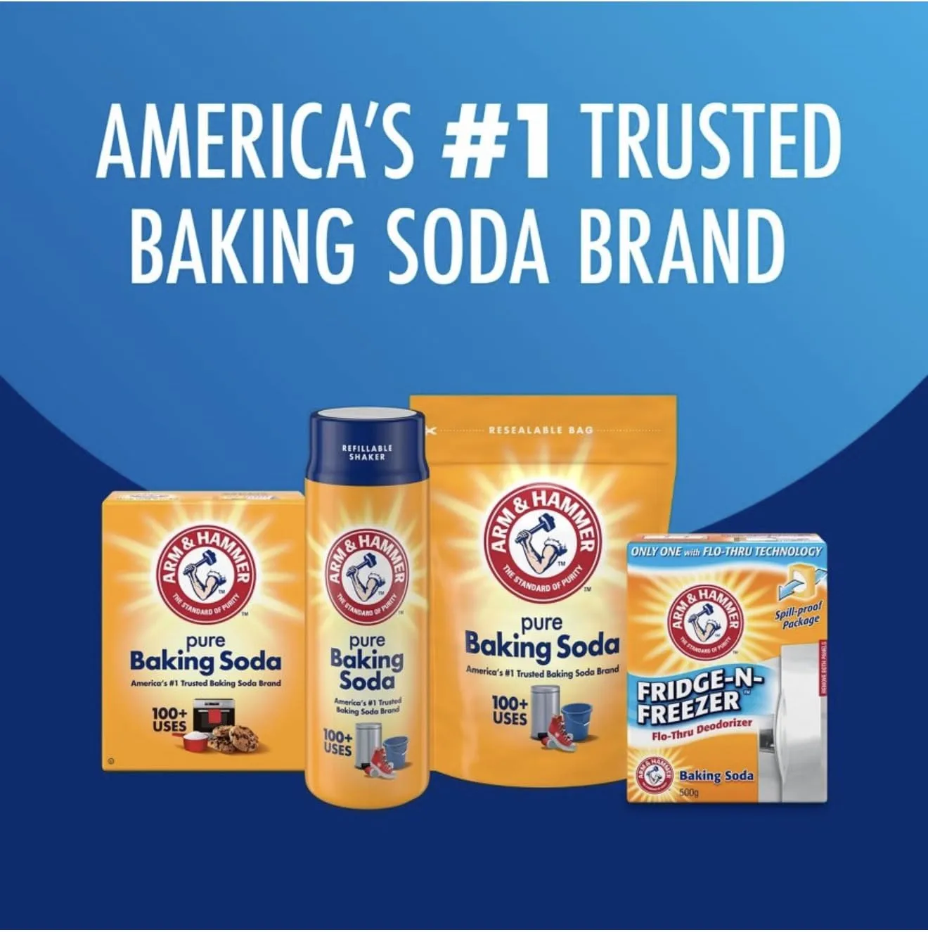 Arm And Hammer, Pure Baking Soda, 48 Ounce