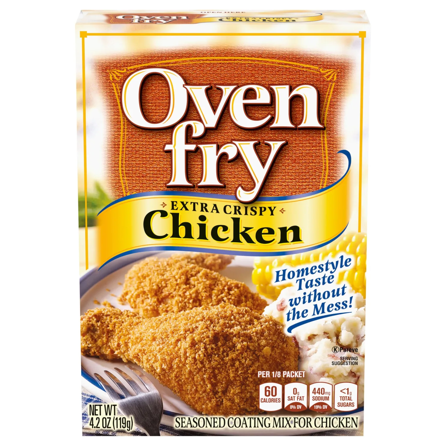 Kraft Oven Fry Extra Crispy Chicken Coating Mix, 4.2 oz