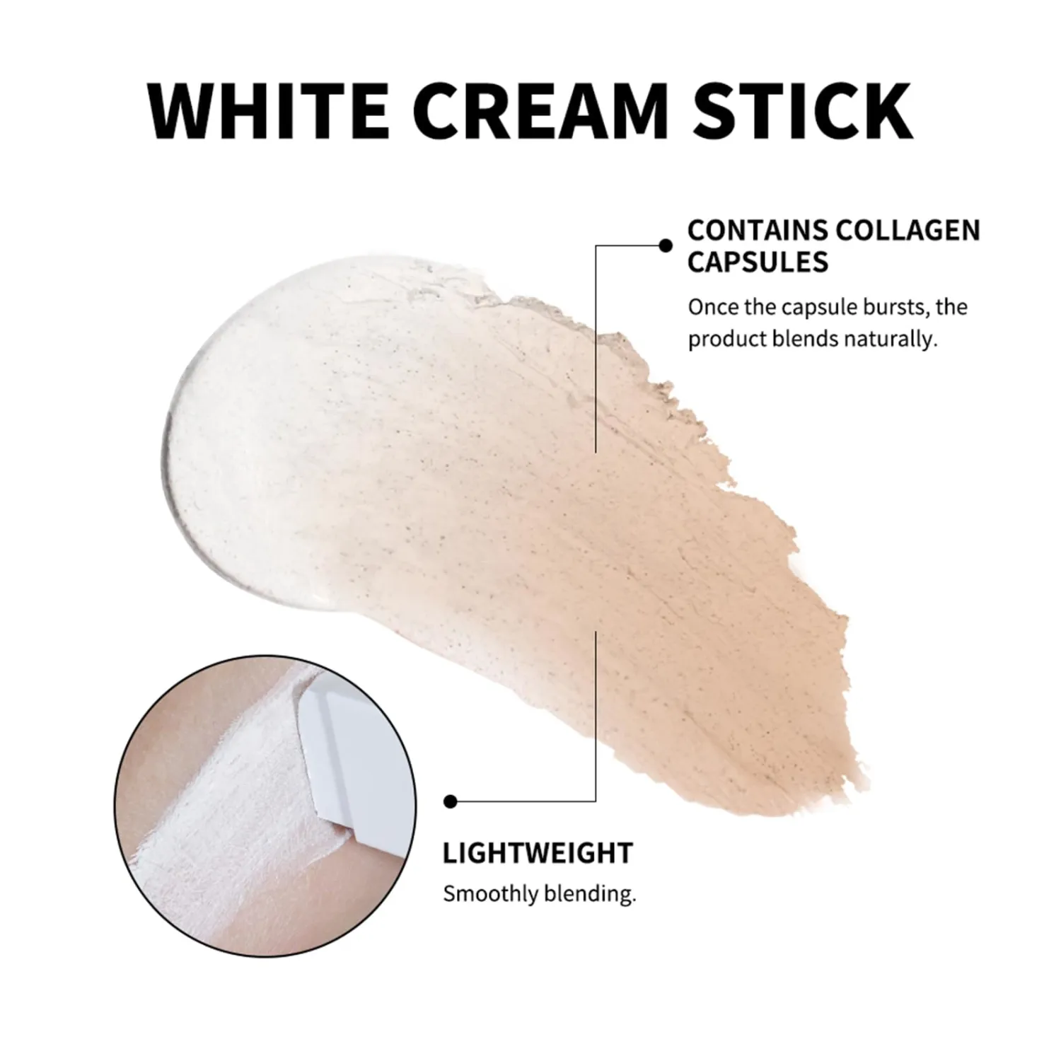 Double-head Blanc Cover Cream Stick, Color Changing Foundation Stick (Fair)